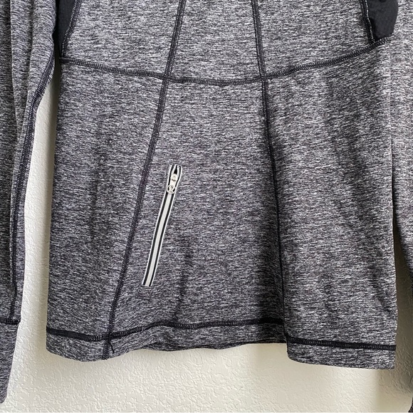 Lululemon Run: Your Heart Out Pullover (First Release) Heathered Black Size 8 - Picture 11 of 16